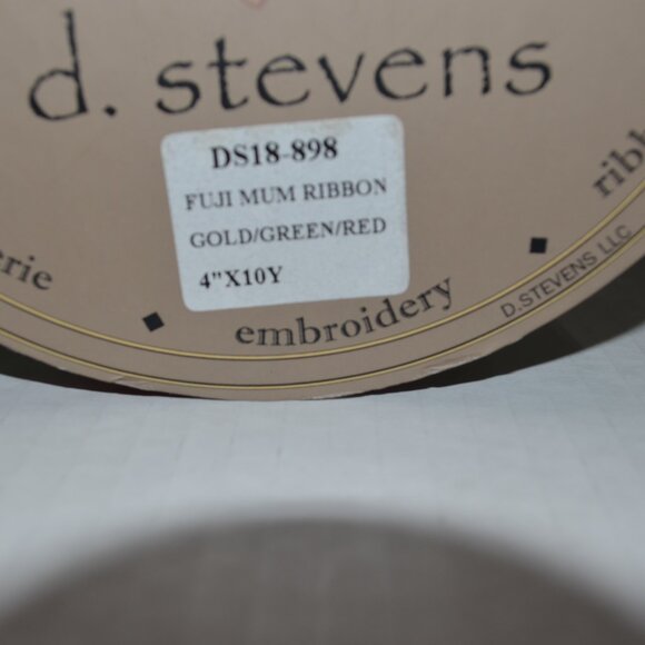 Ribbon, D Stevens 4 Inch Embroidered, 10 Yards – New - Picture 6 of 6